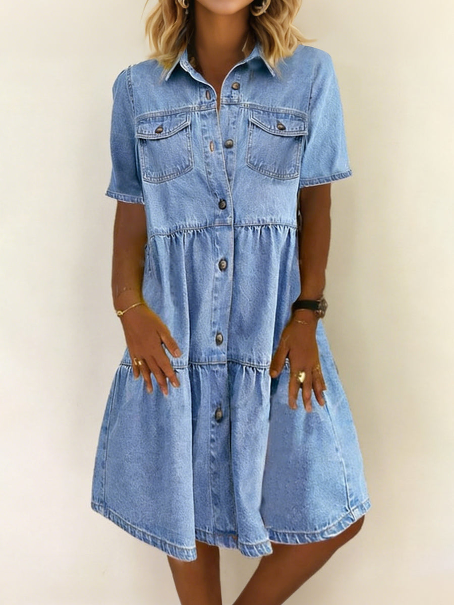 Sofía | Elegant afslappet denimkjole