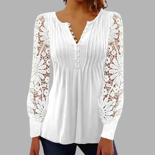 Marianne | Elegant langærmet bluse