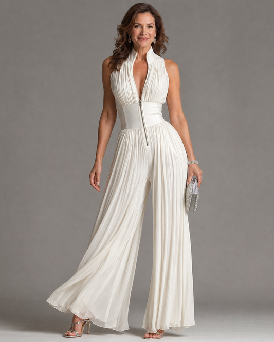 Zakira | Elegant plisseret jumpsuit