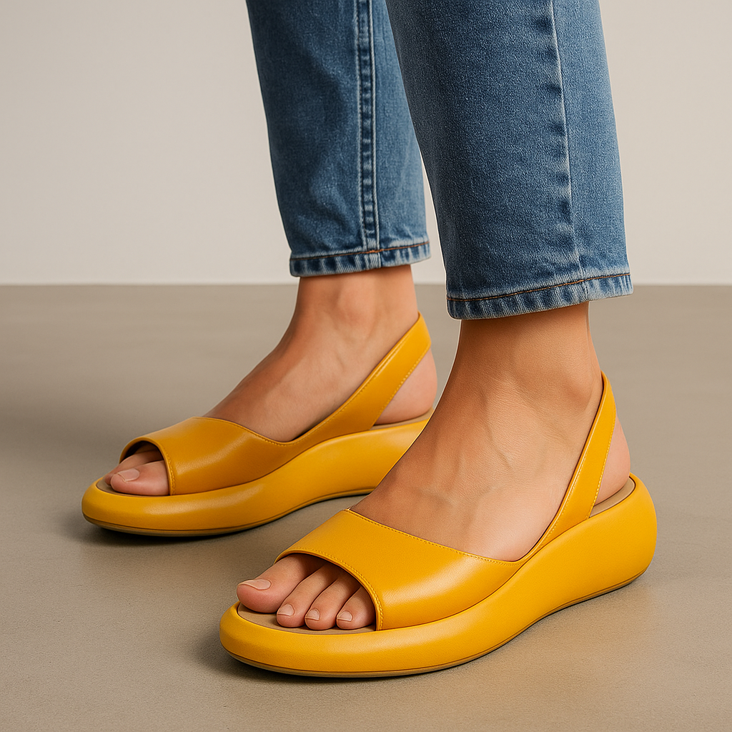 Isabelle | Elegante sandaler med lav kilehæl