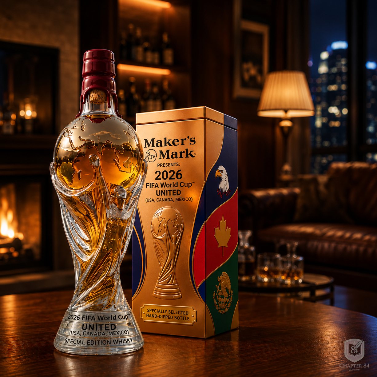 Whiskykaraf – VM-trofæ 2026, 750 ml – billede 3