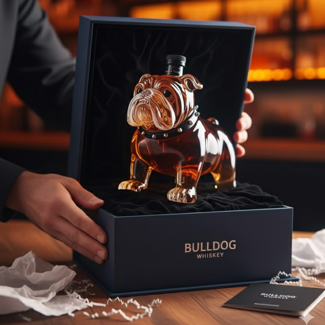 Whiskyflaske – Bulldog, 500 ml – billede 3