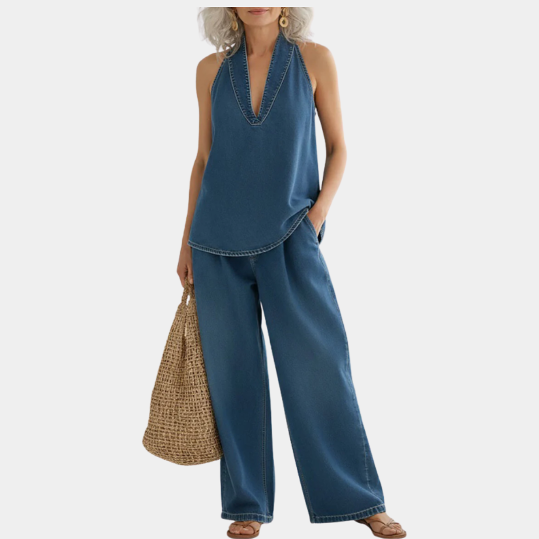 Ivy | Vintagevasket denimsæt