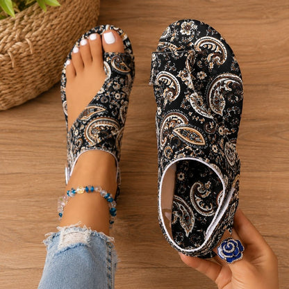 Liva | Farverige komfortsandaler med bohemeprint