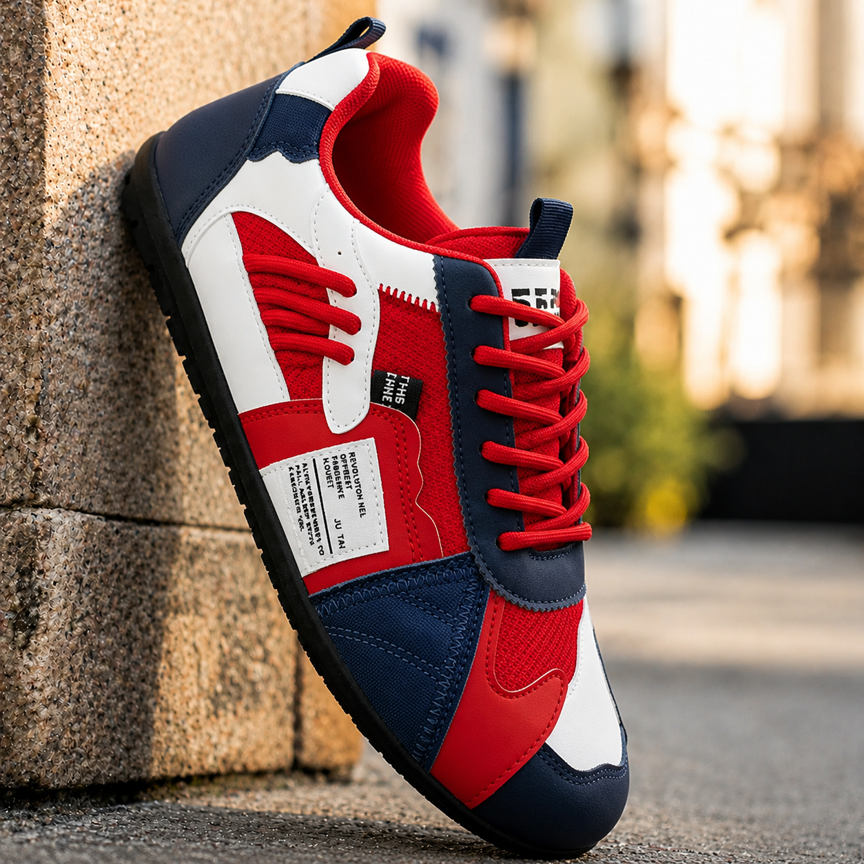 Mads | Retro sneakers med markante farveblokke