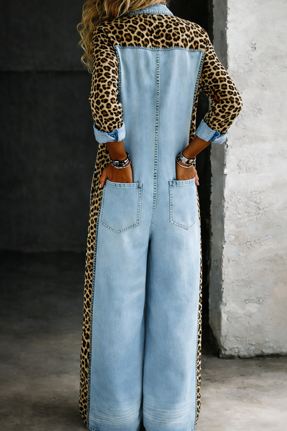 Amanda | Afslappet denimjumpsuit