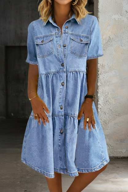 Sofía | Elegant afslappet denimkjole