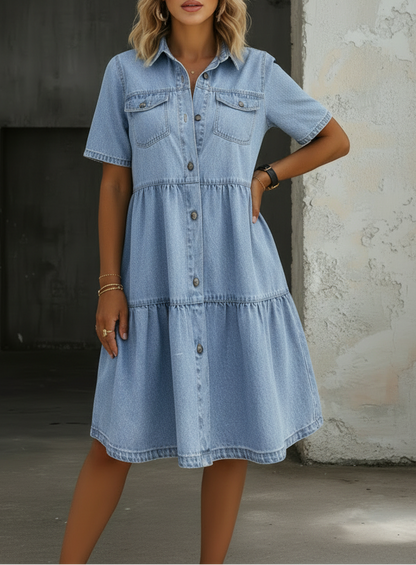 Sofía | Elegant afslappet denimkjole
