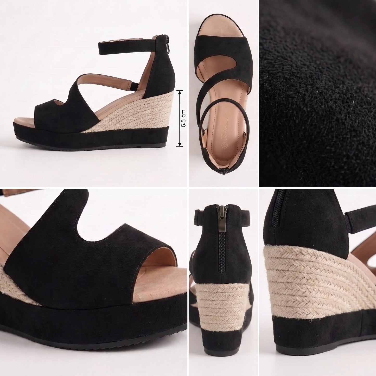 Monica | Elegante wedges med stabil hæl