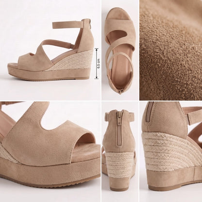Monica | Elegante wedges med stabil hæl