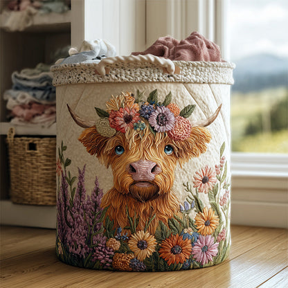Therese – Quiltet opbevaringskurv med broderi