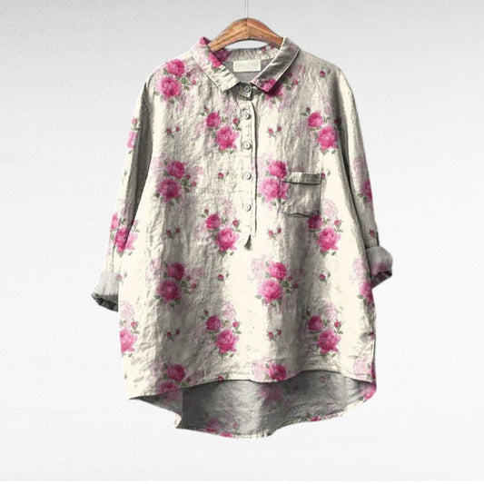 Émilie | Elegant mønstret bluse