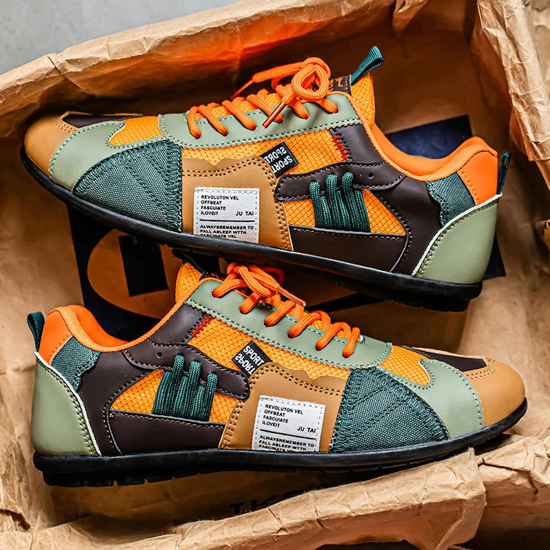 Mads | Retro sneakers med markante farveblokke