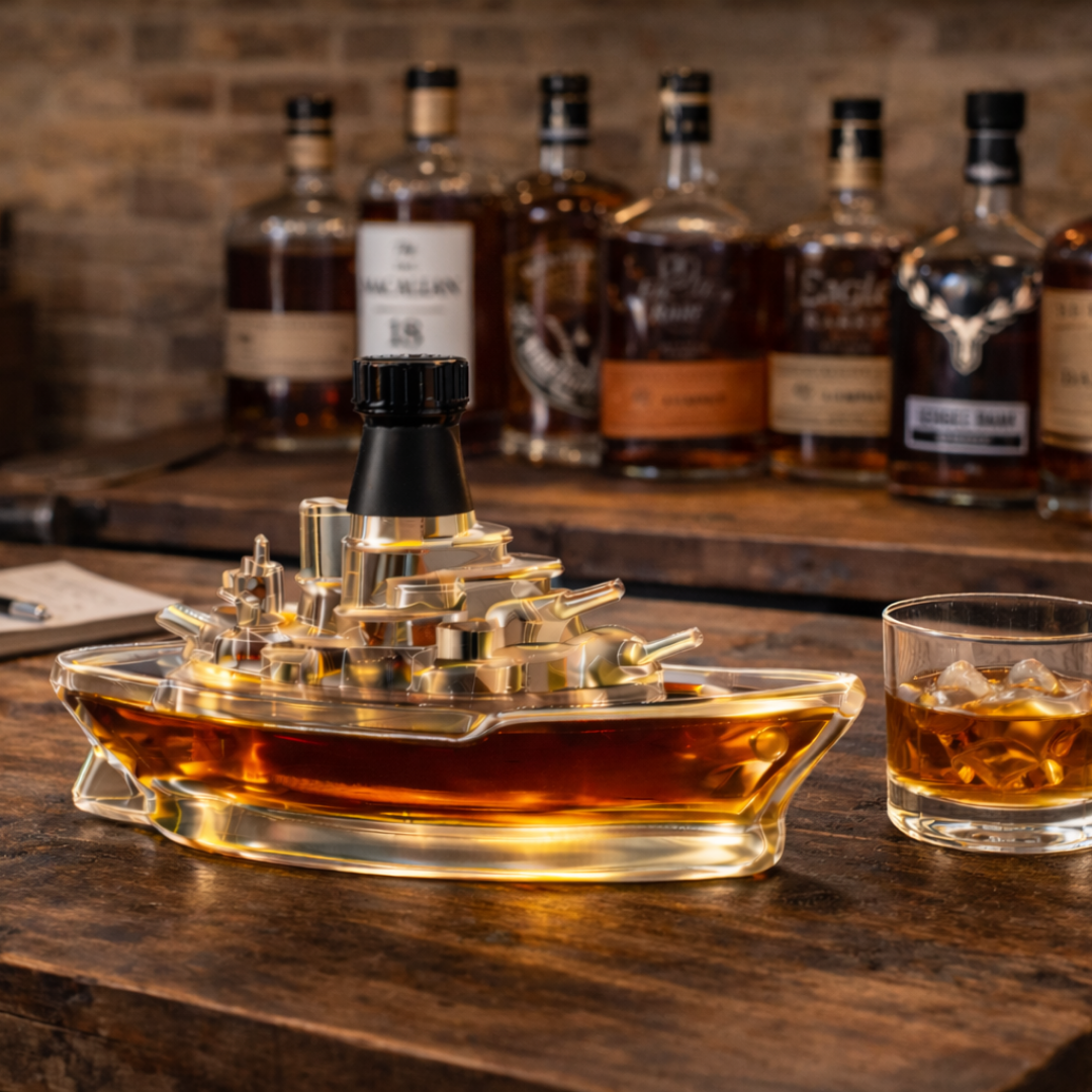 Whiskyflaske – Marineudgave, 500 ml – billede 8
