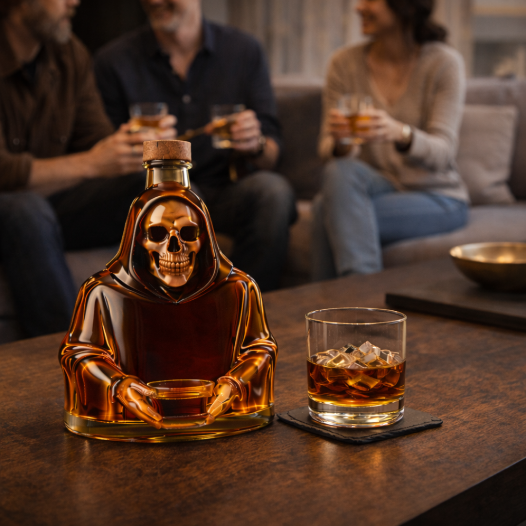 Whiskyflaske – Dødningehoved, 500 ml – billede 8
