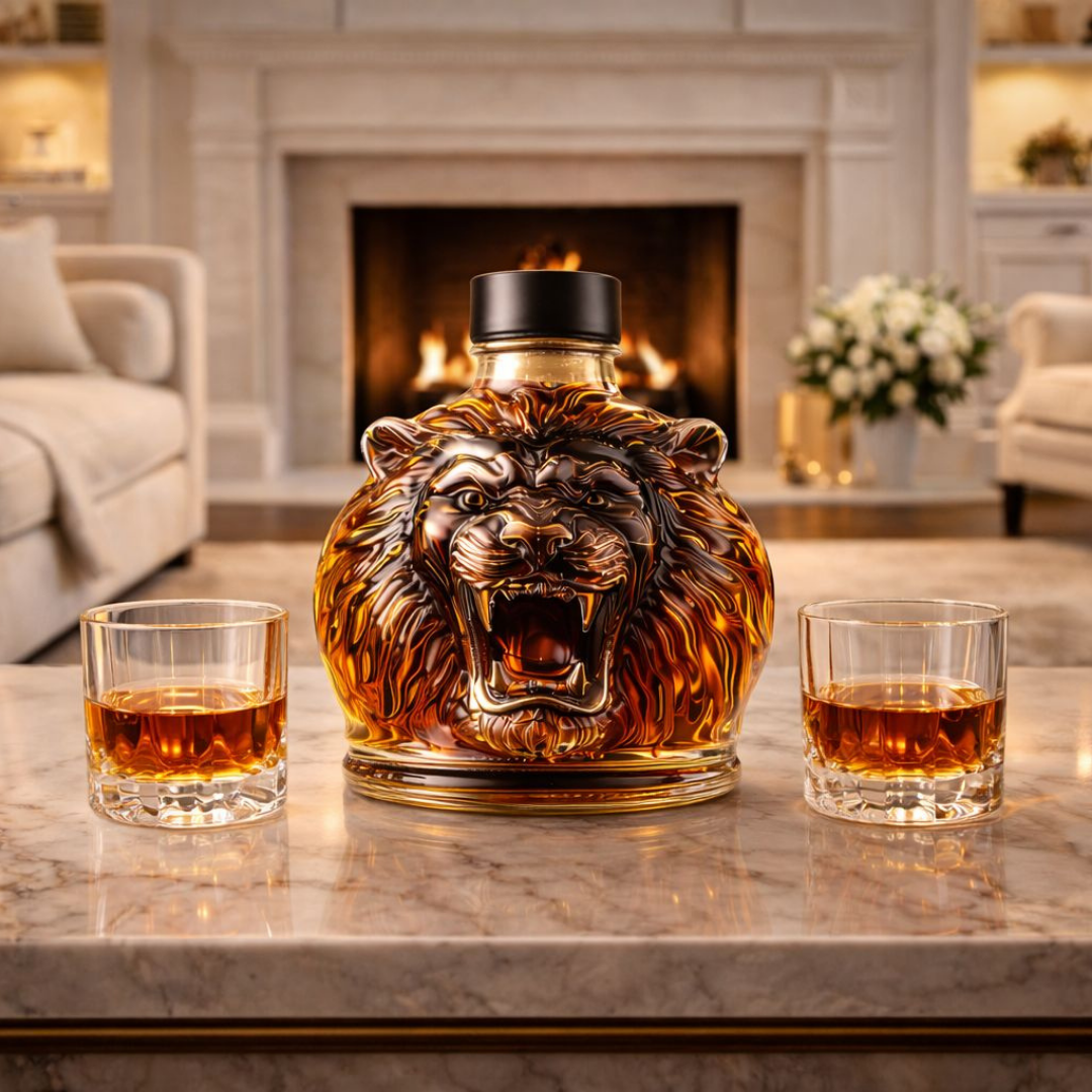 Whiskyflaske – Løve, 500 ml – billede 6