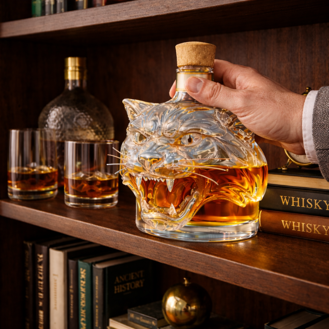 Whiskyflaske – Tiger, 500 ml – billede 2