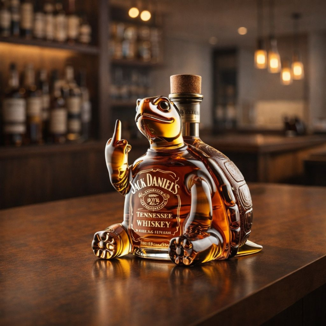 Whiskyflaske – Skildpadde, 500 ml – billede 4