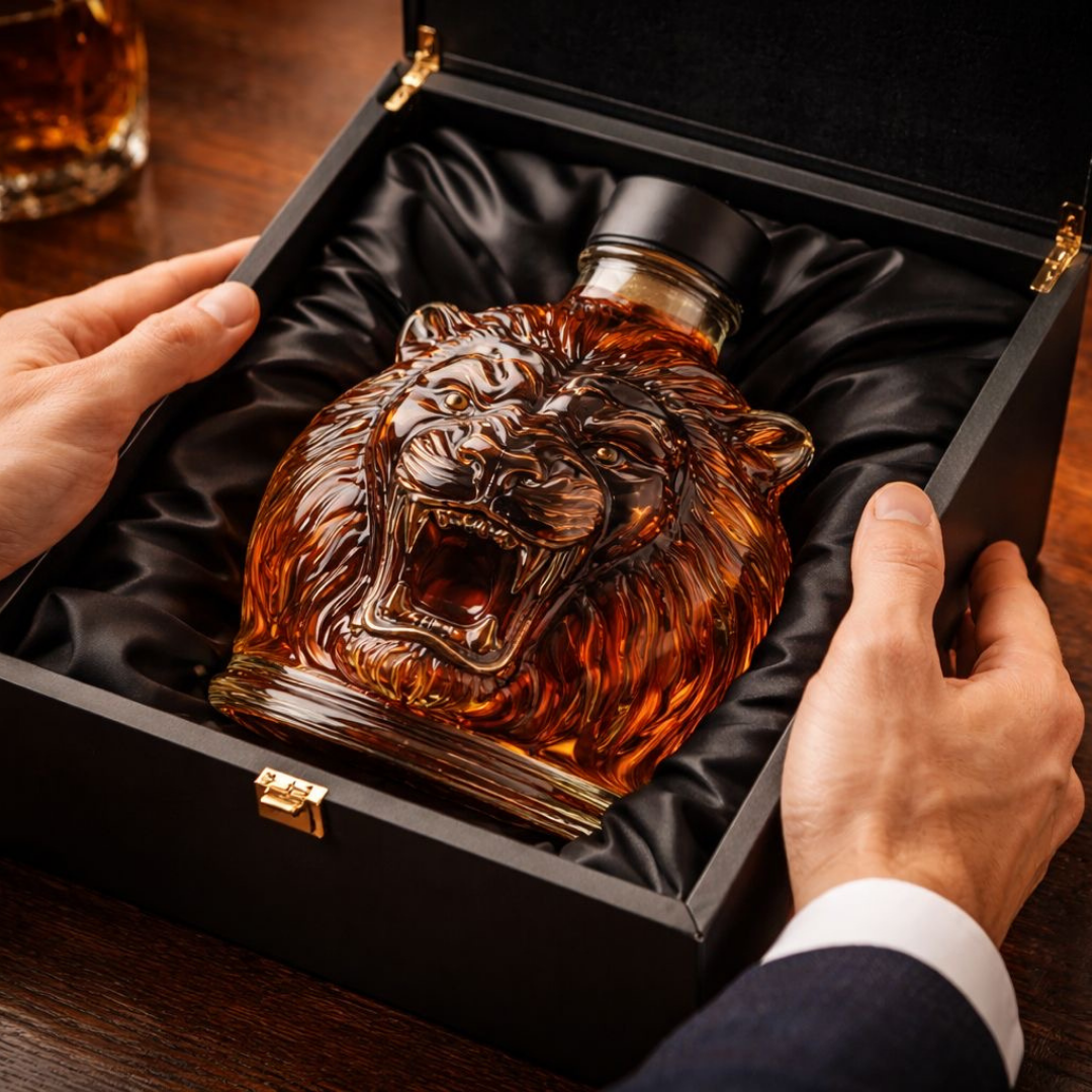 Whiskyflaske – Løve, 500 ml – billede 4