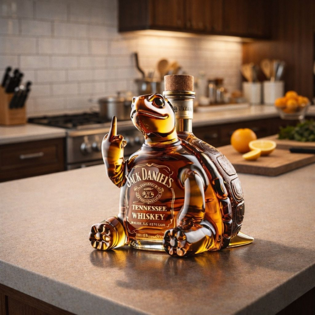Whiskyflaske – Skildpadde, 500 ml – billede 5