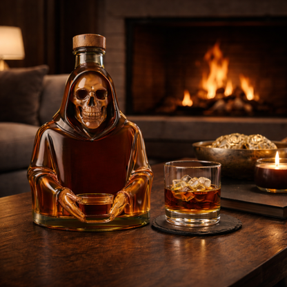 Whiskyflaske – Dødningehoved, 500 ml – billede 1