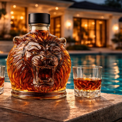 Whiskyflaske – Løve, 500 ml – billede 9