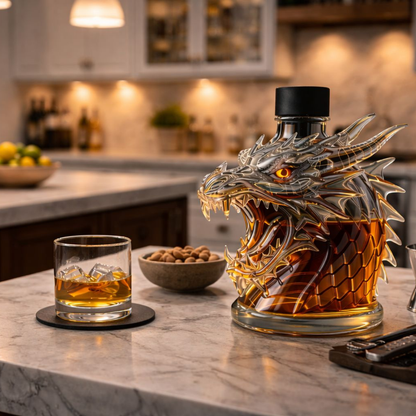 Whiskyflaske – Dragekranie, 500 ml – billede 7
