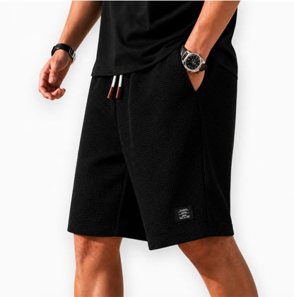 Caz | Bermuda Shorts i Waffle-Stof