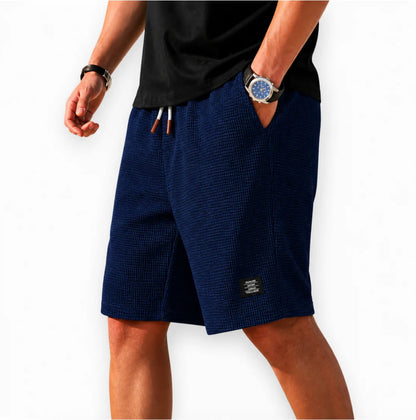 Caz | Bermuda Shorts i Waffle-Stof