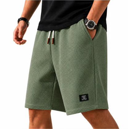 Caz | Bermuda Shorts i Waffle-Stof