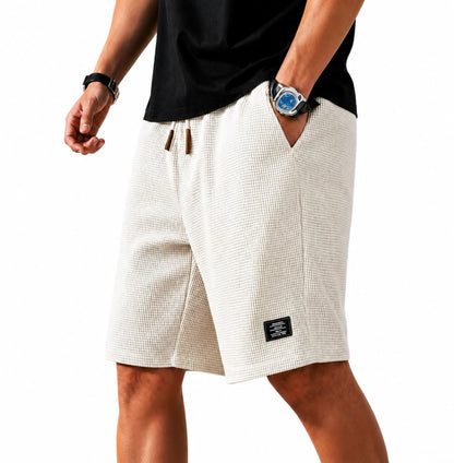 Caz | Bermuda Shorts i Waffle-Stof