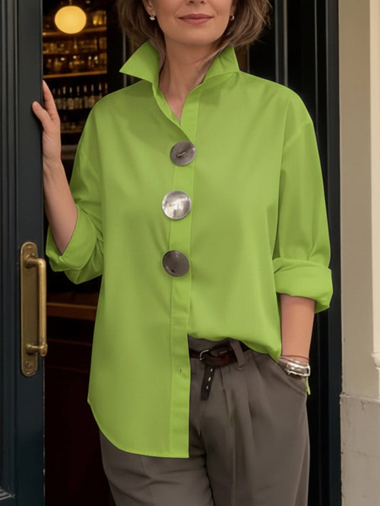 Sophie | Elegant bluse med store knapper
