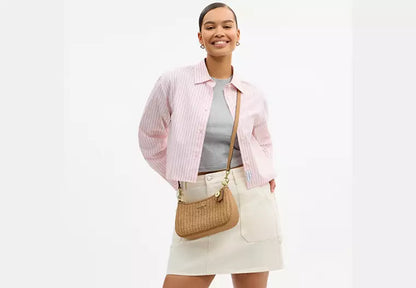 Coach Teri | Flettet skuldertaske med charm