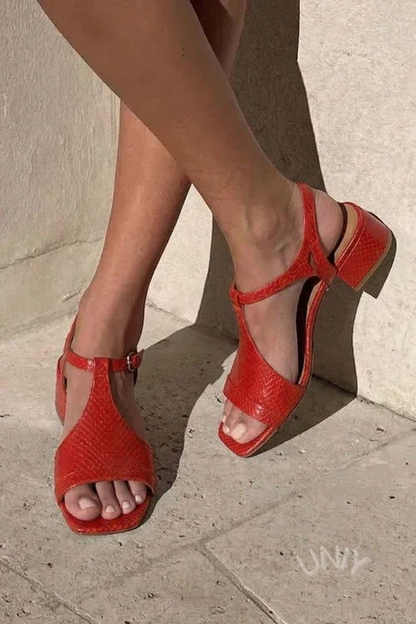 Serena | Elegante sandaler med lav blokhæl