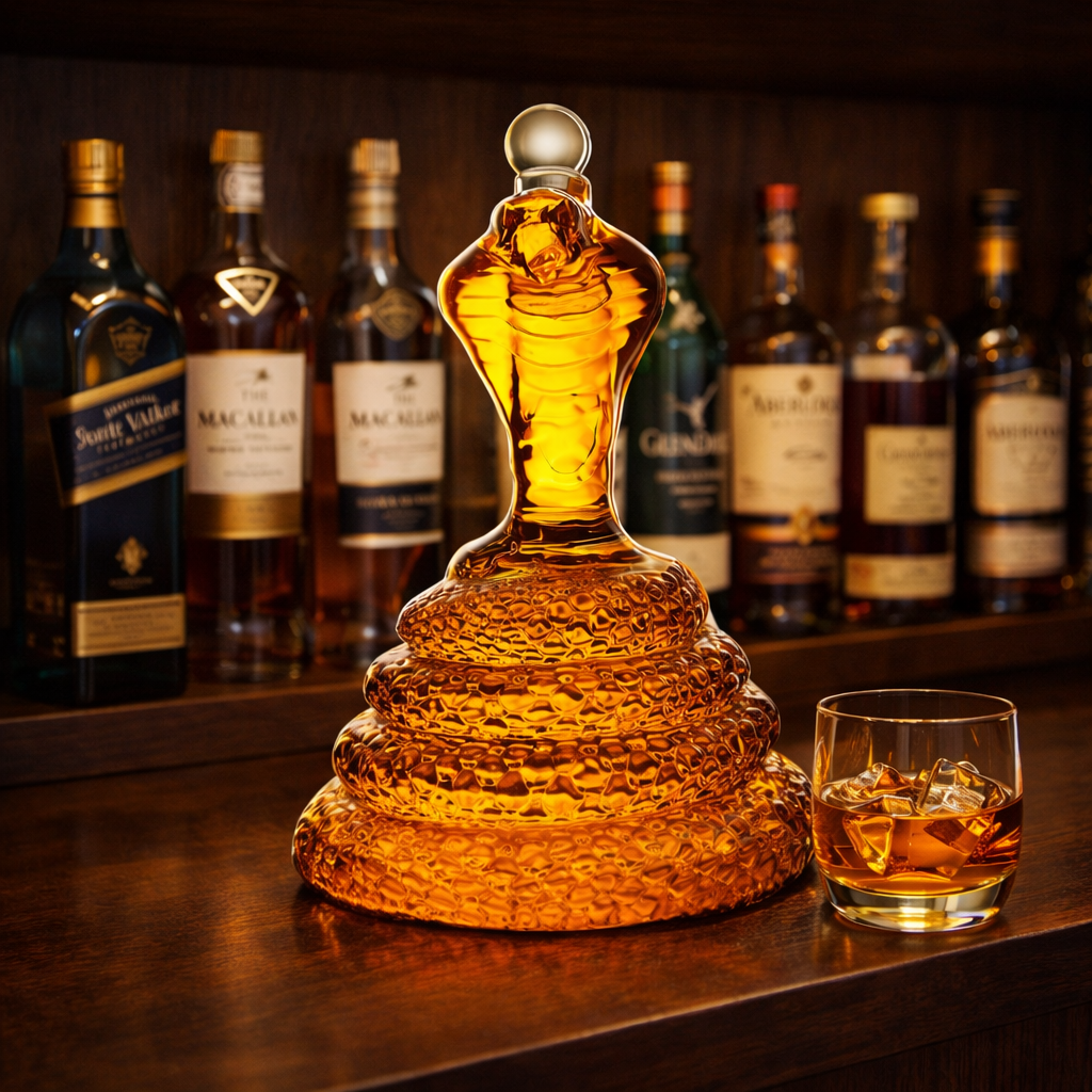 Whiskykaraf – Kobra – billede 4