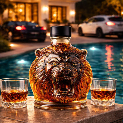 Whiskykaraf – Løvehoved – billede 3