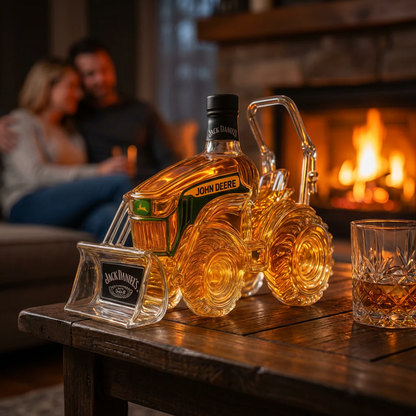 Whiskykaraf – Grøn traktorudgave – billede 2