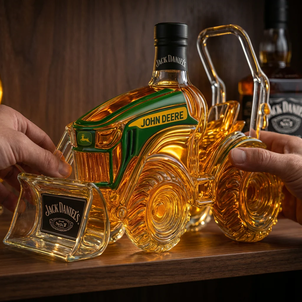 Whiskykaraf – Grøn traktorudgave – billede 6