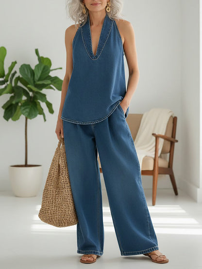 Ivy | Vintagevasket denimsæt