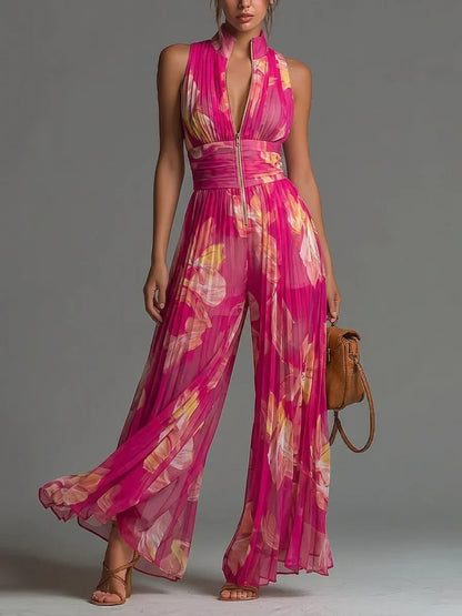 Zakira | Elegant plisseret jumpsuit