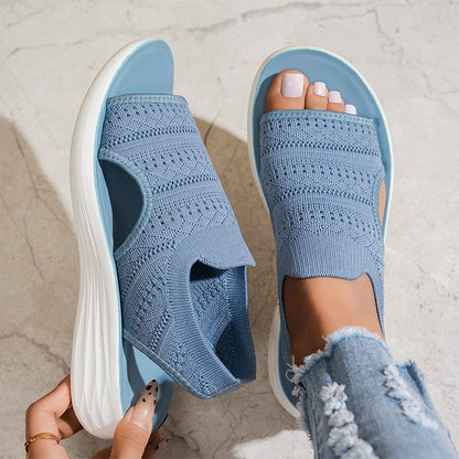 Anne | Åndbare komfortsandaler med platform