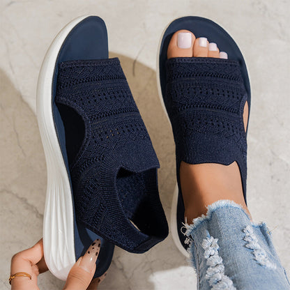 Anne | Åndbare komfortsandaler med platform