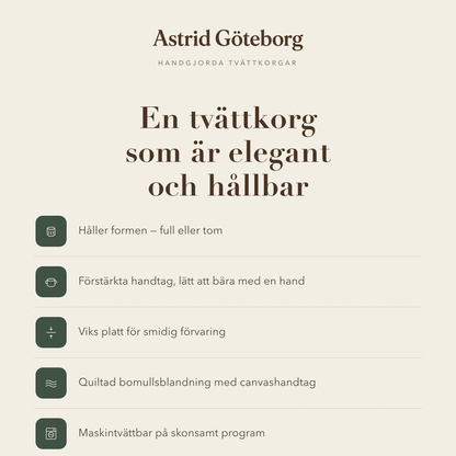Magdalena – Quiltet opbevaringskurv med hundebroderi